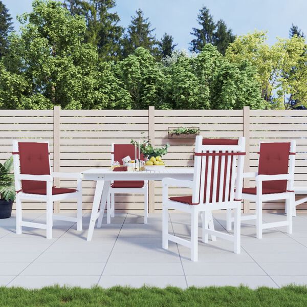 vidaXL Almofad&otilde;es lombares p/ cadeiras 4pcs 100x50x4cm mesclado tecido