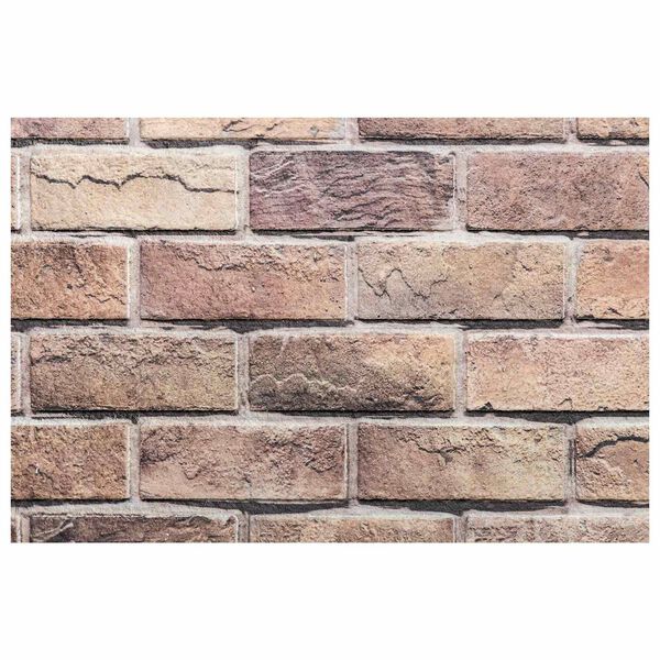 vidaXL Pain&eacute;is de parede 10 pcs Marrom e Cinza 100 x 50 cm Espuma EPS