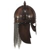 vidaXL Capacete soldado Viking réplica LARP aço cobre