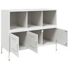 vidaXL Aparador 100,5x39x79 cm aço branco