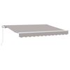 vidaXL Toldo Retr&aacute;til Manual Cinzento-claro 250 x 200 cm tecido
