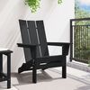 vidaXL Cadeira Adirondack Dobrável Preto 74.5 x 80.5 x 90cm HDPE