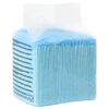 vidaXL Pad de Treinamento para Pets 50 pcs Azul e Branco 60 x 45 cm