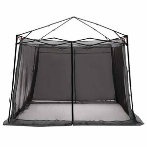 vidaXL Tenda interior Cinza e Laranja 303 x 303 x 196 cm tafet&aacute;