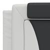 vidaXL Cama Viana com colch&atilde;o 180x200 cm couro artificial preto e branco