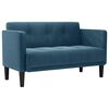 vidaXL Sof&aacute;-luvas 111 cm veludo azul