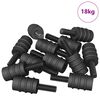 vidaXL Parafuso de Dist&acirc;ncia 4865 pcs Preto M4 Borracha e A&ccedil;o
