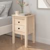 vidaXL Mesa de cabeceira 40x35x61,5 cm madeira de pinho maciça