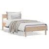 vidaXL Cama sem colch&atilde;o 75x190 cm madeira de pinho maci&ccedil;a