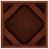 vidaXL Floreira 2 pcs Ferro Enferrujado 40 x 40 x 40 cm