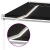 vidaXL Toldo autom&aacute;tico com LED e sensor de vento 300x250 cm antracite