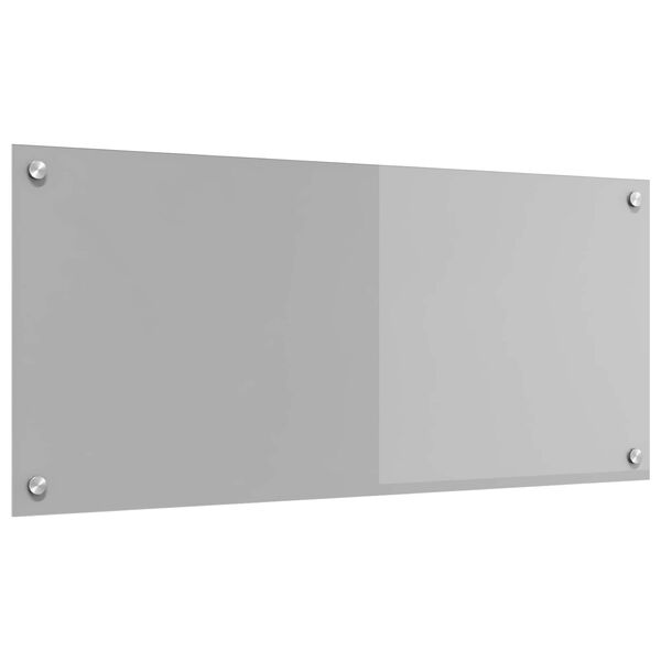 vidaXL Prote&ccedil;&atilde;o de Cozinha Cinzento-claro 90 x 40 cm vidro temperado