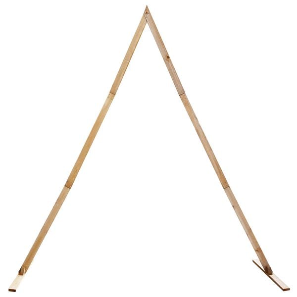 vidaXL Arco de Casamento Marrom Claro 202 x 95 x 254 cm