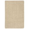 vidaXL Tapete shaggy 120x170 cm antiderrapante cor creme