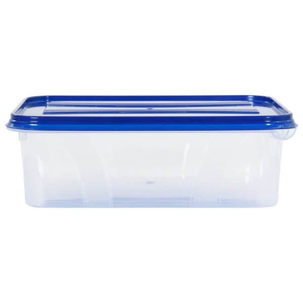 vidaXL Recipientes para alimentos com tampas 10 pcs PP