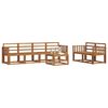 vidaXL Conjunto de Sof&aacute;s para Exterior 7 pcs Natural