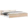 vidaXL Estrutura de cama super king 180x200 cm madeira maci&ccedil;a