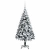 vidaXL &Aacute;rvore de Natal Artificial Branco 150 cm PVC, A&ccedil;o e Pl&aacute;stico