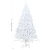 vidaXL &Aacute;rvore Natal artificial pr&eacute;-iluminada c/ bolas branco