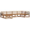 vidaXL Conjunto de Sof&aacute;s para Exterior 6 pcs Natural