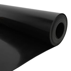 vidaXL Barreira antirra&iacute;zes Preto 0,7 x 3 m Polietileno