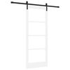 vidaXL Porta Deslizante ORKDAL Branco e Preto 83 x 202 cm