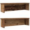 vidaXL Racks de cozinha empilh&aacute;vel 2 pcs madeira velha 50x15x16 cm