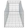 vidaXL Cestos gabi&atilde;o arqueados 11pcs 200x50x40/60 cm ferro galvanizado