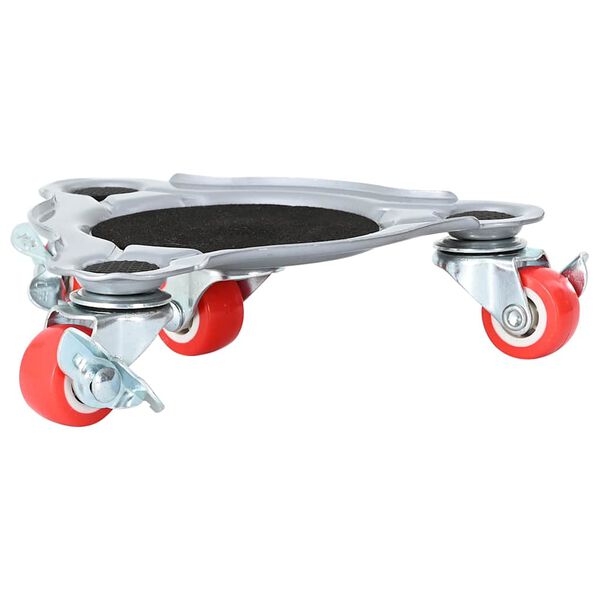 vidaXL Rolos para móveis 4 peças com elevador 14,5x13,5x4 cm Aço 400 kg