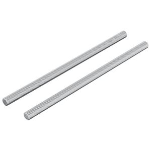 vidaXL Barra Roscada 2 pcs Prateado 6 x 120 mm A&ccedil;o