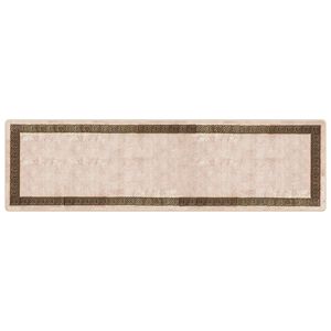 vidaXL Passadeira MARSA Preto 100 x 350 cm Poli&eacute;ster e PVC
