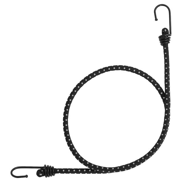 vidaXL Cordas elásticas c/ faixas refletoras e ganchos 10 pcs 100 cm