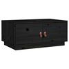 vidaXL Mesa de centro 80x50x35 cm pinho maci&ccedil;o preto