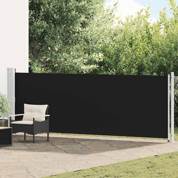 vidaXL Toldo lateral retr&aacute;til para p&aacute;tio 140x600 cm preto