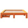 vidaXL Cama sem colch&atilde;o 150x200 cm madeira pinho maci&ccedil;a castanho-mel