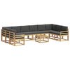 vidaXL Conjunto de Sof&aacute;s para Exterior 11 unid. Branco e Antracite