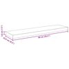 vidaXL Prateleiras de parede suspensas 2 pcs 90x23,5x3,8cm MDF cinza