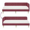 vidaXL Estrutura de Cama de Canto Vinho Vermelho 100 x 200 cm tecido
