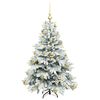 vidaXL Árvore de Natal Artificial com 150 LEDs Verde 120 cm PE e PVC