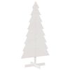 vidaXL &Aacute;rvore de Natal decorativa 150cm madeira de pinho maci&ccedil;a branco