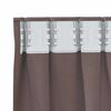 vidaXL Cortinas Blackout com Argolas 2 pcs Marrom Escuro 175 x 140 cm