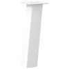 vidaXL P&eacute;s para mesa de centro 4 pe&ccedil;as, branco, 42 cm, a&ccedil;o