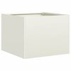vidaXL Vaso/floreira 40x40x30 cm a&ccedil;o branco