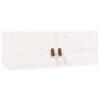 vidaXL Arm&aacute;rio de parede 80x30x30 cm madeira de pinho maci&ccedil;a branco