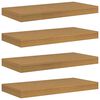 vidaXL Prateleira de Parede 4 unid. Bege 50 x 23,5 x 3,8 cm