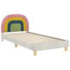 vidaXL Estrutura de Cama Infantil com Cabeceira Creme 90 x 190 cm
