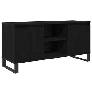 vidaXL Gabinete para TV Carvalho Preto 104 x 35 x 50 cm