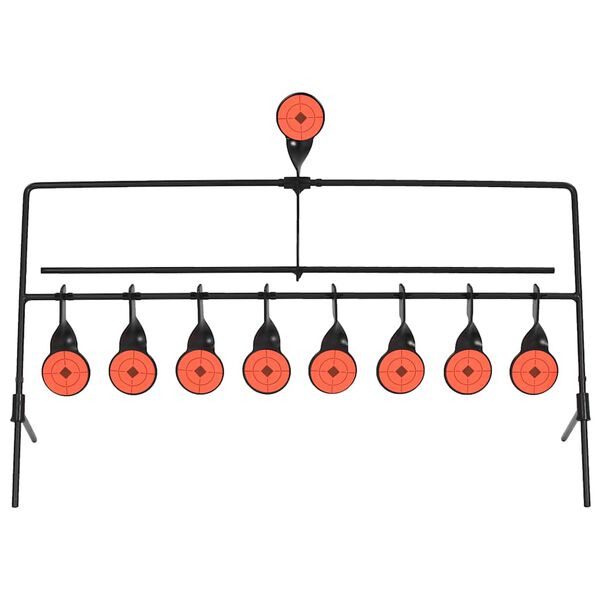 vidaXL Alvo de tiro rotativo com reinicializa&ccedil;&atilde;o autom&aacute;tica com 8 + 1 alvos