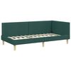 vidaXL Estrutura de Cama de Canto Verde Escuro 80 cm x 200 cm