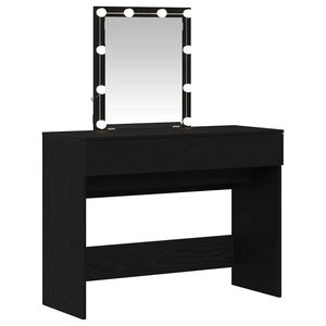 vidaXL Mesa de vestir Carvalho Preto 100 x 40 x 130 cm